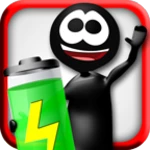 stickman battery widget android application logo